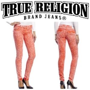 True religion Peach Acid Wash
